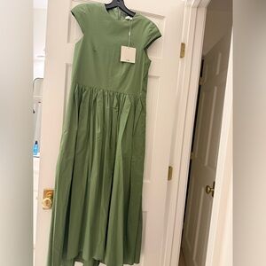 Tibi Green Women's midi dress